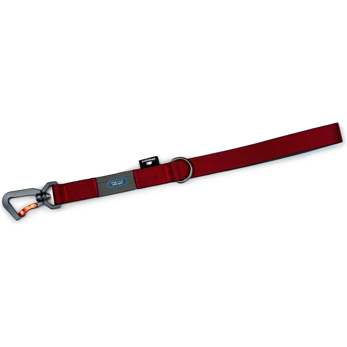 Sleepypod Traffic Dog Leash, Cranberry, 1.5-ft long, 1-in wide