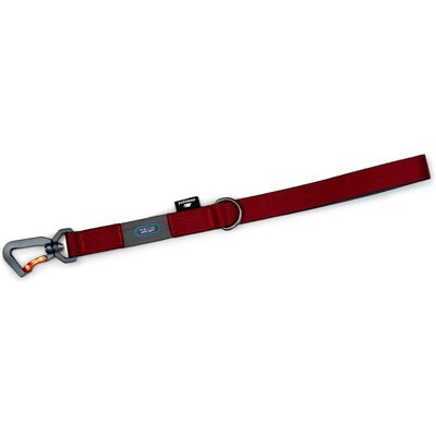 Sleepypod Sleepypod Traffic Dog Leash, Cranberry, 1.5-ft long, 1-in wide