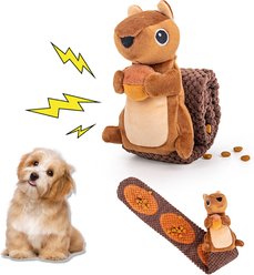 gerhui Hidden Eating Squirrel Plush Dog Toy, Brown slide 1 of 4