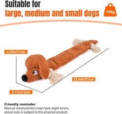 gerhui Dachshund Plush Dog Toy, Brown slide 2 of 6