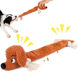 gerhui Dachshund Plush Dog Toy, Brown slide 1 of 6