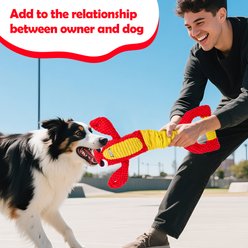 gerhui Pulling Lobster Plush Dog Toy, Red slide 2 of 3