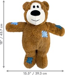 KONG Wild Knots Bear Jumbo Tough Squeaky Plush Dog Toy, Assorted, X-Large slide 2 of 8