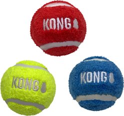 KONG Sport Softies Dog Ball Toy, Assorted, Medium, 3 count