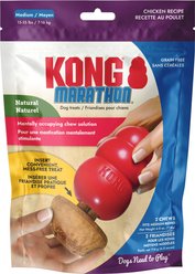 KONG Marathon Chicken Recipe Grain-Free Dog Medium Chew Treats, 2 count