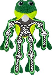 KONG Knots Frog Squeaky Dog Plush Toy, Green, Large/X-Large slide 2 of 5