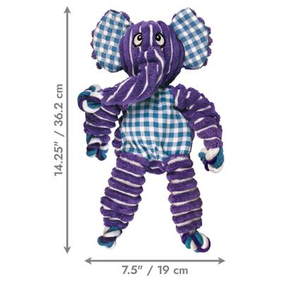 Show full view: KONG Floppy Knots Elephant Dog Toy, Medium/Large slide 3 of 8