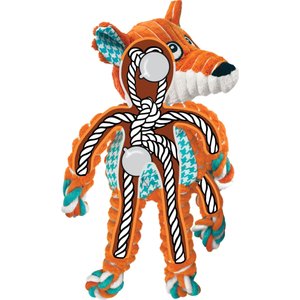 KONG Floppy Knots Dog Toy, Fox, Medium/Large