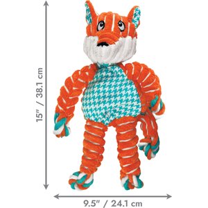 KONG Floppy Knots Dog Toy, Fox, Medium/Large