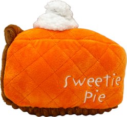 Huxley & Kent Power Punkin Pie Plush Dog Toy, Orange, Small