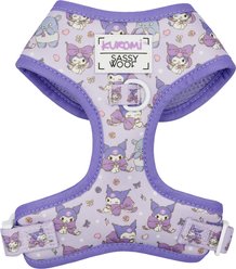 Sassy Woof Kuromi Adjustable Dog Harness, Small: 16 to 21-in chest