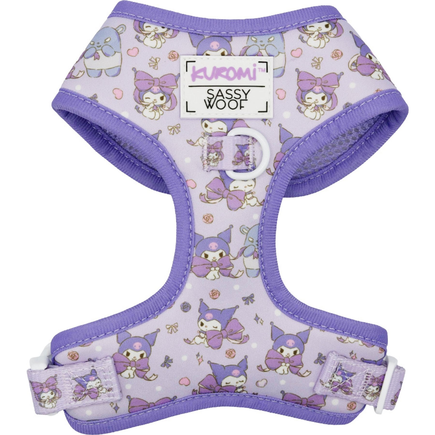 Sassy Woof Kuromi Adjustable Dog Harness, Small: 16 to 21-in chest