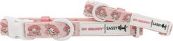 Sassy Woof My Melody Dog Collar, Small: 13-in neck, 1/2-in wide
