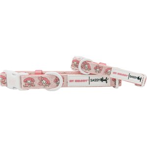 Sassy Woof My Melody Dog Collar, Medium: 19.7-in neck, 3/4-in wide