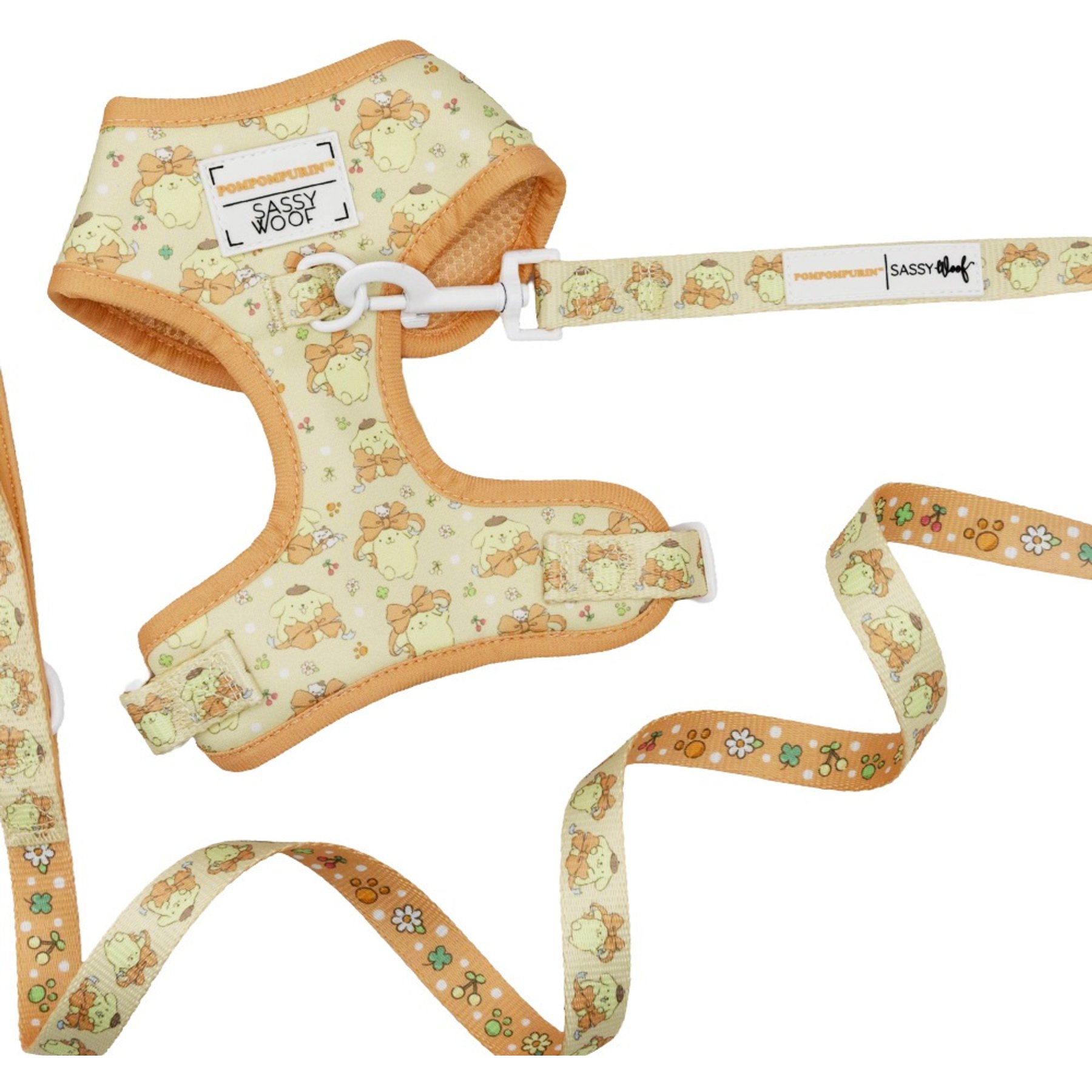 Sassy Woof Pompompurin Dog Harness & Leash, XX-Large: 25 to 37-in chest