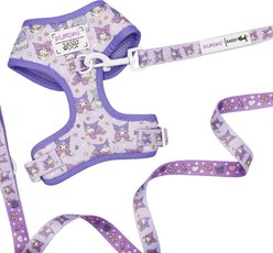 Sassy Woof Kuromi Dog Harness & Leash, Large: 22 to 33-in chest