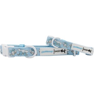 Sassy Woof Cinnamoroll Dog Collar, Medium: 19.7-in neck, 3/4-in wide