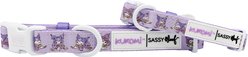 Sassy Woof Kuromi Dog Collar, Medium: 19.7-in neck, 3/4-in wide