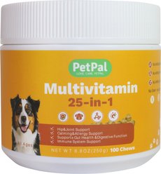 PetPal Immune, Skin & Energy Support All-In-One Multivitamin Chicken Flavored Soft Chews for Dogs, 100 Chews slide 1 of 6