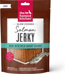 The Honest Kitchen Human Grade Slow Cooked Jerky Salmon Recipe Dog Treats, 5.4-oz pouch