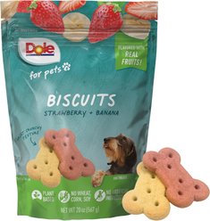 Dole Banana & Strawberry Biscuit Dog Treats, 20-oz bag