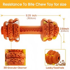 Petopia Circular Dumbbell Interactive Tough Chewer Dog Toy, Medium, Yellow slide 2 of 9