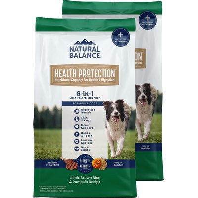 Natural Balance Natural Balance Health Protection Adult Real Lamb, Brown Rice & Pumpkin Dry Dog Food, 48-lb bundle