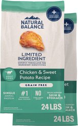 Natural Balance Limited Ingredient Grain-Free Chicken & Sweet Potato Recipe Dry Dog Food, 48-lb bundle