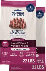 Natural Balance Limited Ingredient Reserve Grain-Free Sweet Potato & Venison Recipe Dry Dog Food, 44-lb bundle