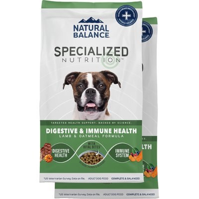 Natural Balance Natural Balance Specialized Nutrition Digestive & Immune Health Adult Lamb & Oatmeal Formula Dry Dog Food, 44-lb bundle