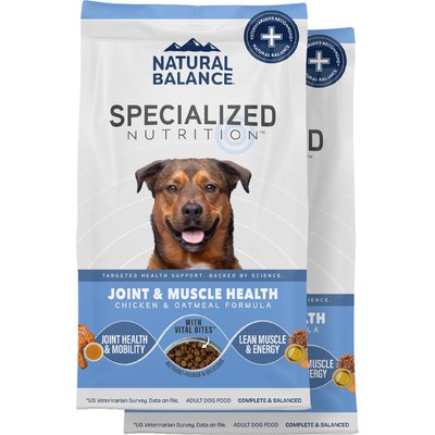 Natural Balance Natural Balance Specialized Nutrition Joint & Muscle Health Adult Chicken & Oatmeal Formula Dry Dog Food, 44-lb bundle