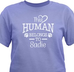 PGS This Human Belongs to T-Shirt, Violet, Small