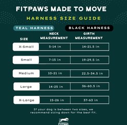 FitPAWS Made To Move Dog Harness, Teal, Small: 19 to 29.5-in chest slide 2 of 9