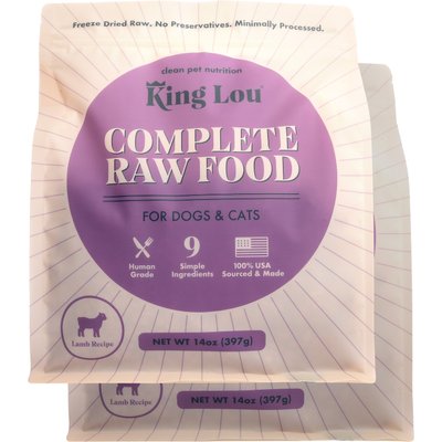 King Lou King Lou Complete Raw Food Lamb Freeze-Dried Dog Food, 28-lb bundle