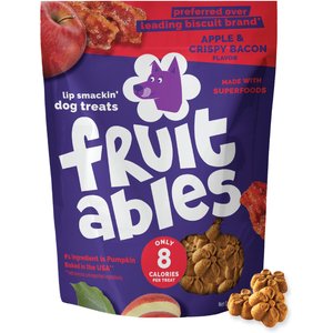 Fruitables Crispy Bacon & Apple Flavor Dog Treats, 12-oz bag