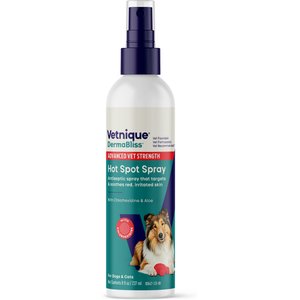 Vetnique Labs DermaBliss Advanced Vet Strength Hot Spot Antiseptic Chlorhexidine Dog & Cat Skin Spray, 8-oz bottle