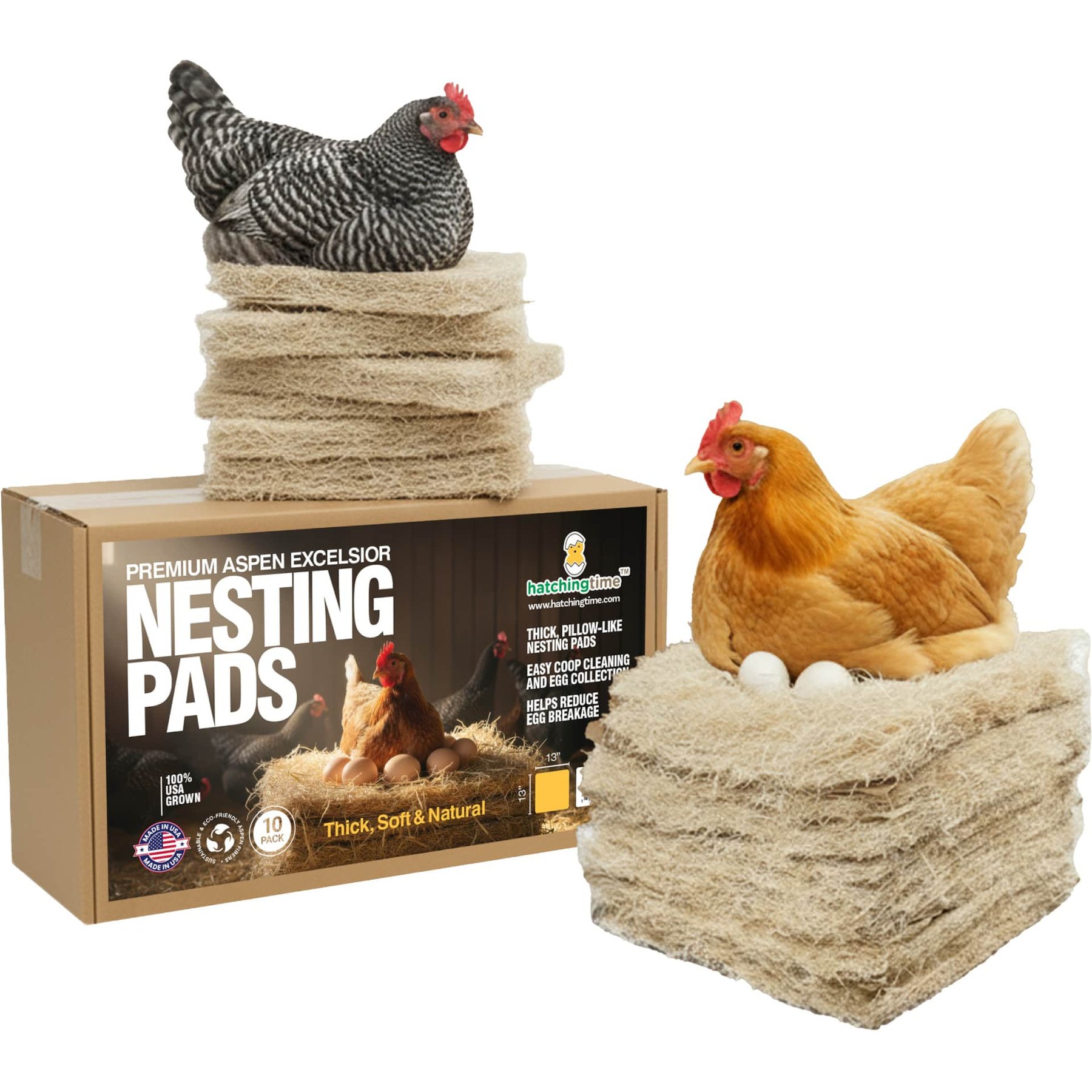 Hatching Time Premium Chicken Nesting Pads, 40 count