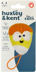 Huxley & Kent Flinger Kookie Korn Plush Cat Toy with Catnip, Orange/Yellow/White