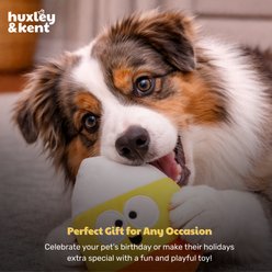 Huxley & Kent Pop 'n Fetch Kookie Korn Squeaky Plush Dog Toy, Orange/Yellow/White slide 2 of 8