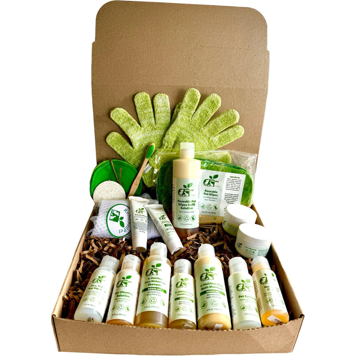 RenewedPet 4-Hairless Ultimate Cat Grooming Kit