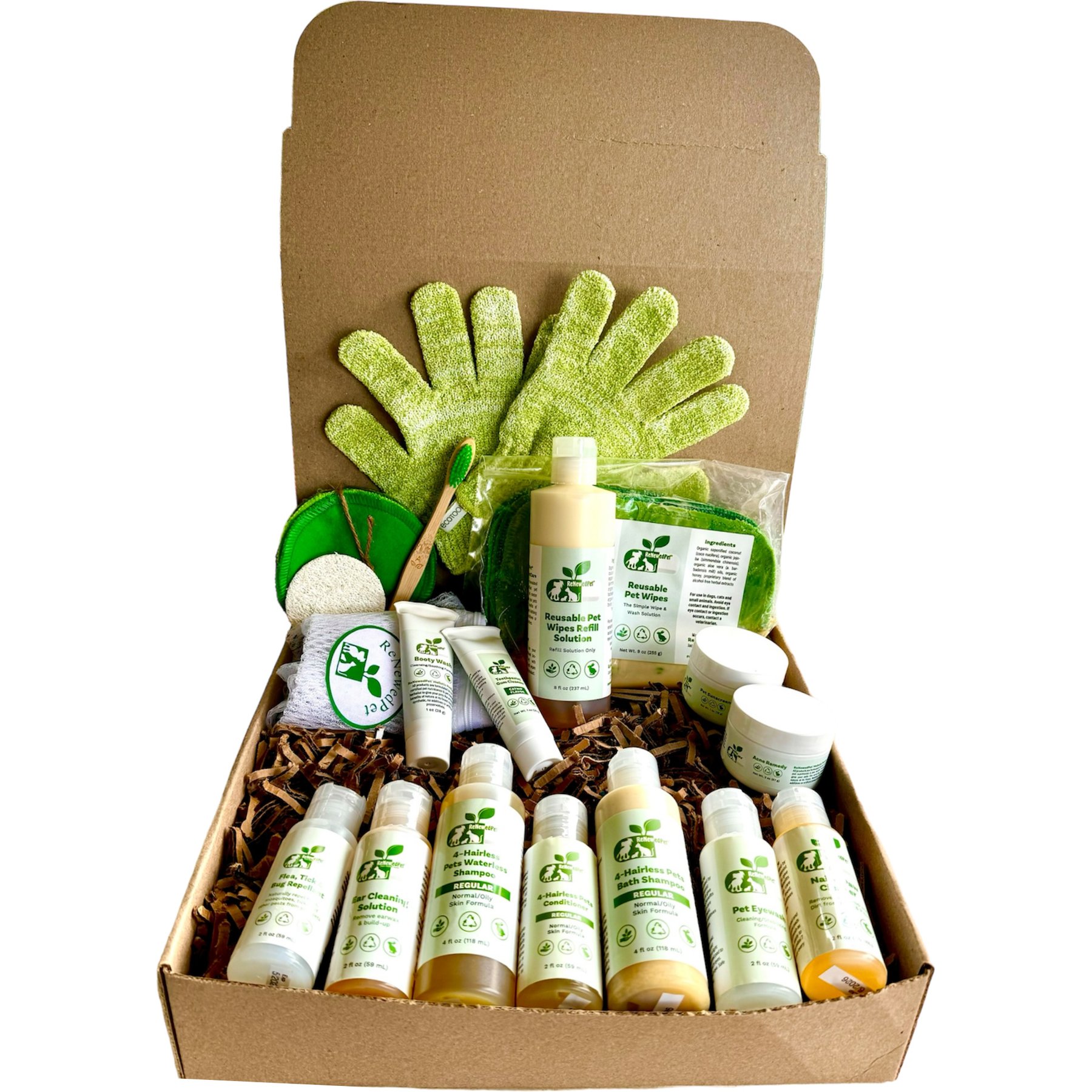 RenewedPet 4-Hairless Ultimate Cat Grooming Kit