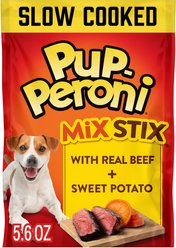 Pup-Peroni Mix Stix with Real Beef & Sweet Potato Dog Treats, 5.6-oz bag