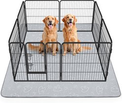 PICK FOR LIFE Washable Reusable Waterproof & Absorbent Non-Slip Dog Pee Pads, Gray, 36 x 41-in, 2 count
