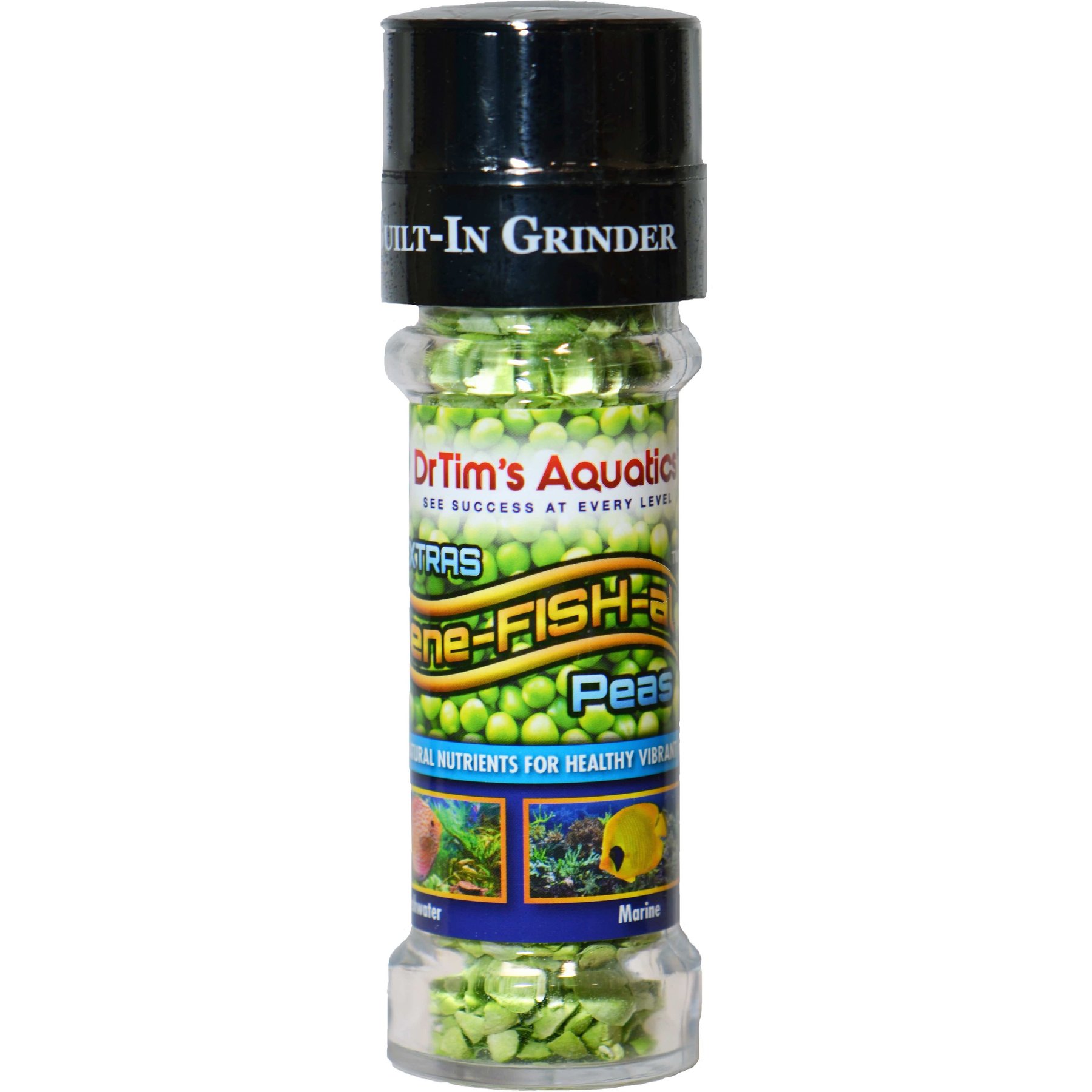 Dr. Tim's Aquatics EXTRAS Bene-FISH-al Peas Fish Grinder, 0.52-oz jar