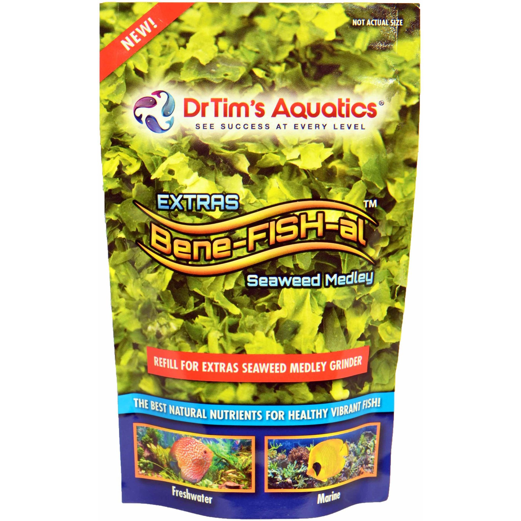 DrTim's Aquatics EXTRAS Bene-FISH-al Seaweed Medley Refill for Grinder, 1.04-oz jar