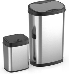 NineStars Motion Sensor Trash Can Combo Dog Waste Disposal System, 13.2-gal & 3.2-gal