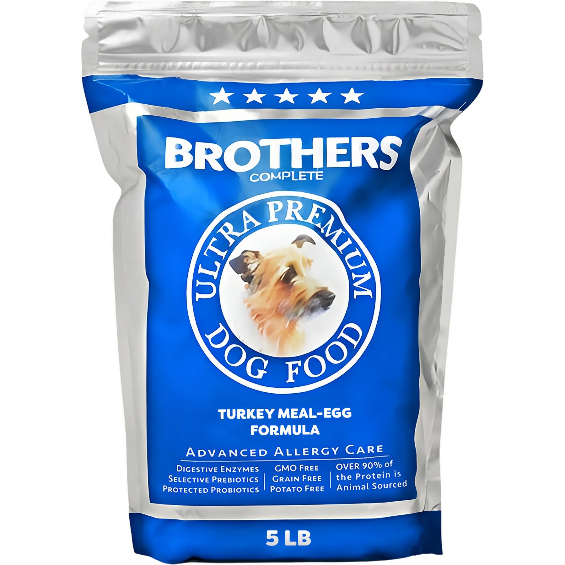 Brothers Dog Food Turkey Meal & Egg Formula Advanced Allergy Care Grain-Free Dry Dog Food, 5-lb bag