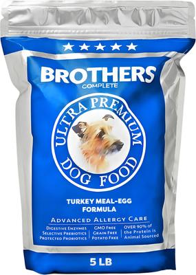 Brothers Dog Food Turkey Meal & Egg Formula Advanced Allergy Care Grain-Free Dry Dog Food, 5-lb bag