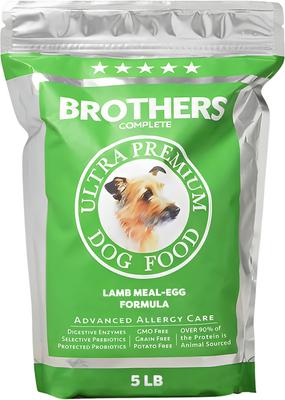 Brothers Dog Food Lamb Meal & Egg Formula Advanced Allergy Care Grain-Free Dry Dog Food, 5-lb bag