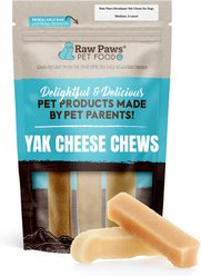 Raw Paws Himalayan Yak Dog Chews, Medium, 3 count